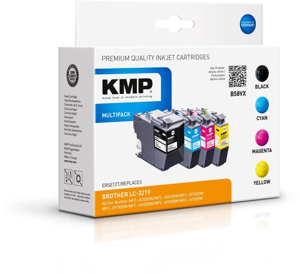 KMP MULTIPACK B58VX - 4 pakker - Højty