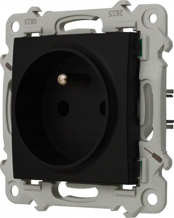 SAPPHIRE Enkeltstik med jordforbindelse sort metallisk GP-1ZZ/m/33