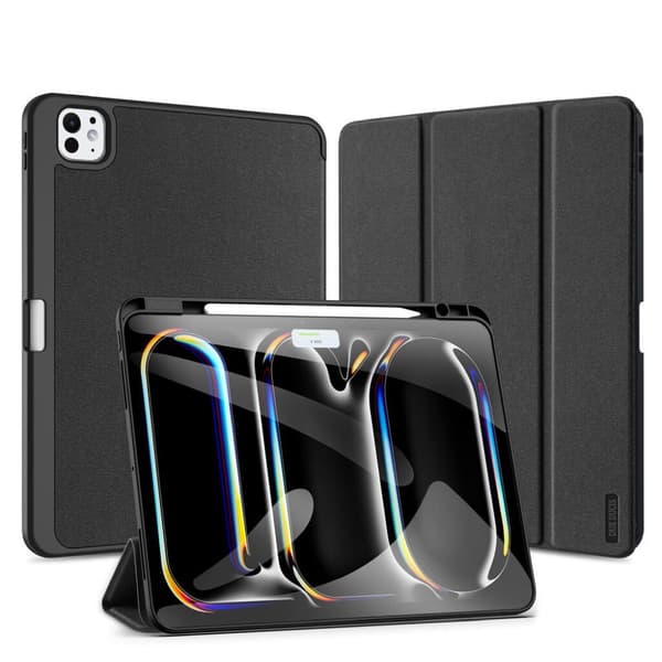 DUX DUCIS DOMO Folio-etui med penneholder til iPad Pro 13 (2024) sort