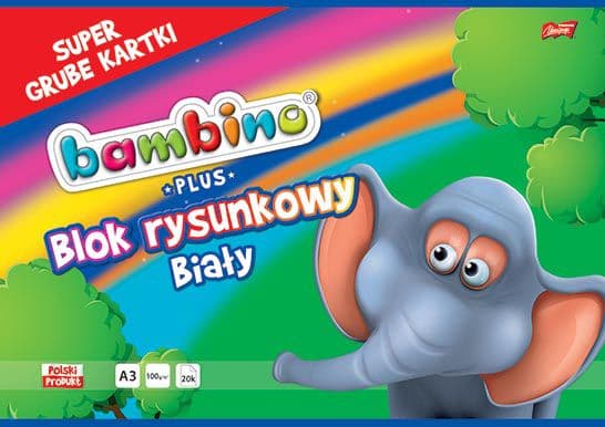 Ritblock A3/20K Plus (10st) BAMBINO