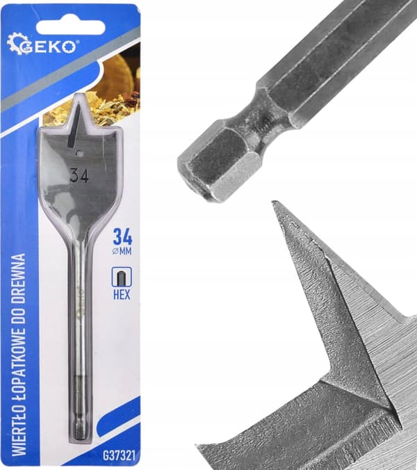 Spadebor til træ 34x152mm HEX (20/200)