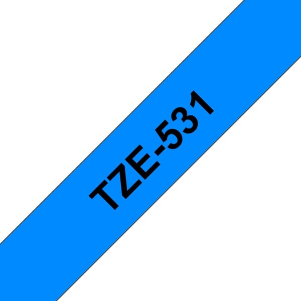Brother TZe-531 - 12 mm - musta sinisellä