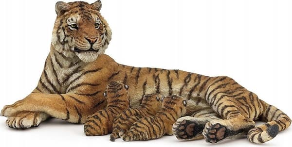 Lezac tigerhona med ungar