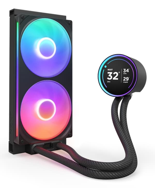 NZXT Kraken Elite 280 RGB - processor væskekølesystem - med LCD-skærm