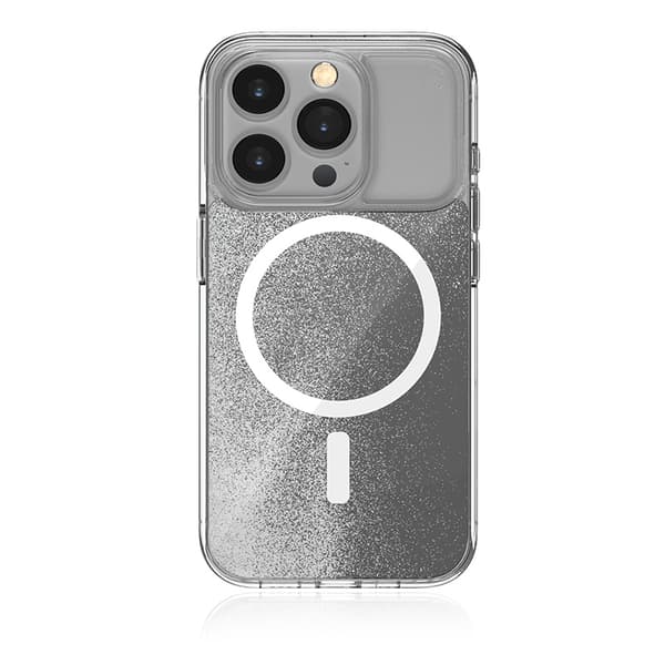 STM Relax Sand MagSafe - Stressfodral för iPhone 15 Pro Max (Klar/Vit)