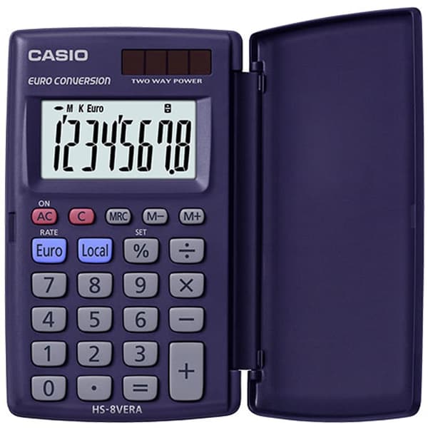 Casio HS-8VERA Euro Lommeregner