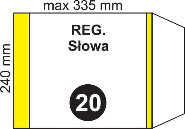 Säädettävä tukisuojus NO. 20 (20 kpl)