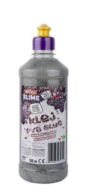 Glitterlim sølv PVA 500ml TUBAN