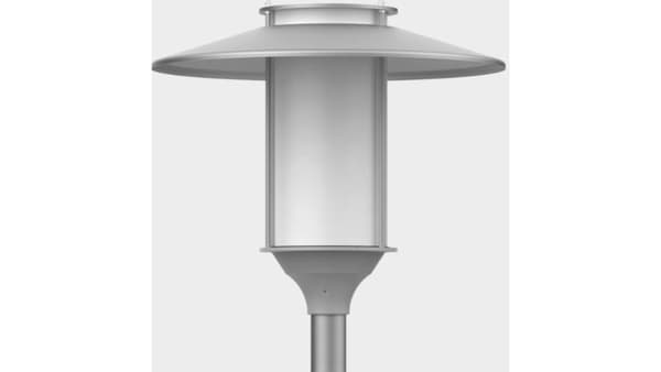 ELBA LED, 3500 K, RAL9006, ANODE VISOR.