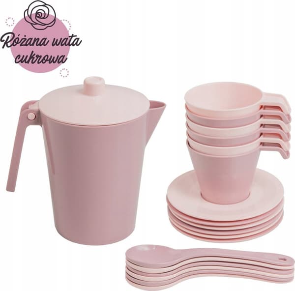 Rose Cotton Candy Kaffeservis 19 delar.