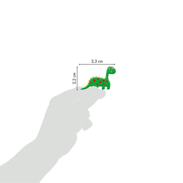 3D kuperat dinosaurus-tarrat laastareina