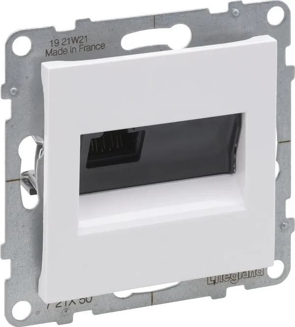 Legrand SUNO Computerstik enkelt RJ45 kat 5e UTP hvid 721150