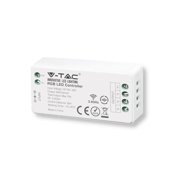 Controller Controller Dimmer V-TAC RGB 12A/MAX 12V-144W 24V-288W VT-2432