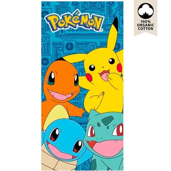 Pokemon-rantapyyhe puuvillaa
