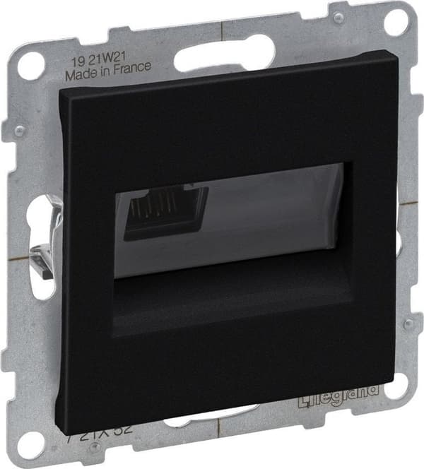 SUNO PC-stik enkelt RJ45 kat 6 UTP sort 721452