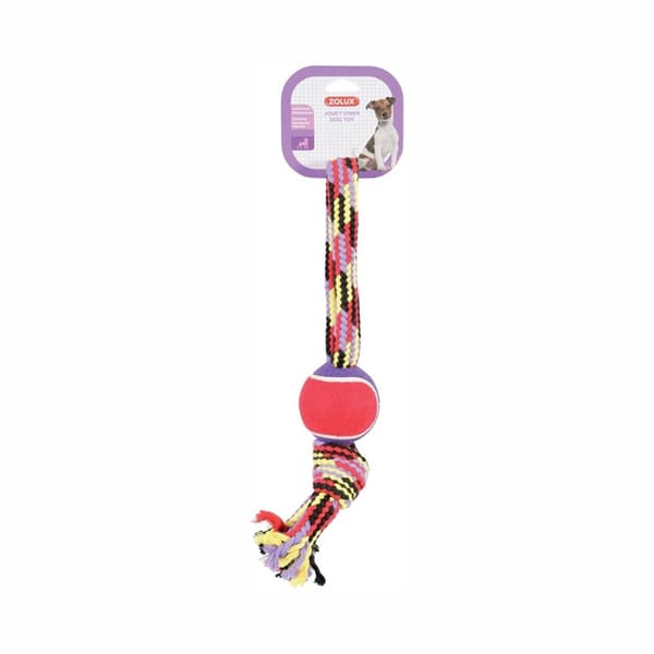 Zolux-lelu narulla ja tennispallolla, kahva 40 cm