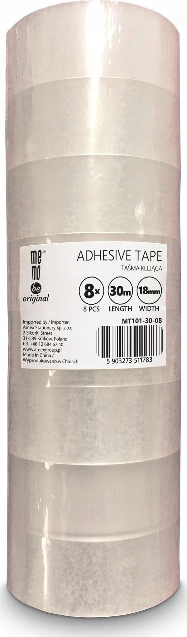 Tape 18mmx30m slugger (8 stk.) MemoBe