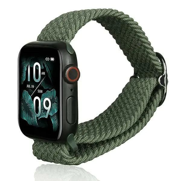 Älykellon ranneke tekstiili Beline Apple Watch 38/40/41mm vihreä/vihreä