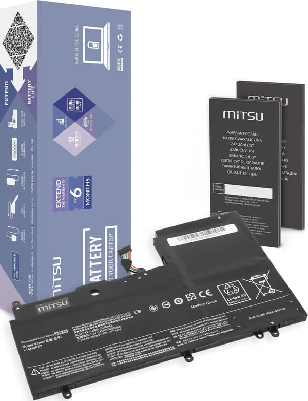Batteri Mitsu til Lenovo Yoga 3 1470, 700-14ISK