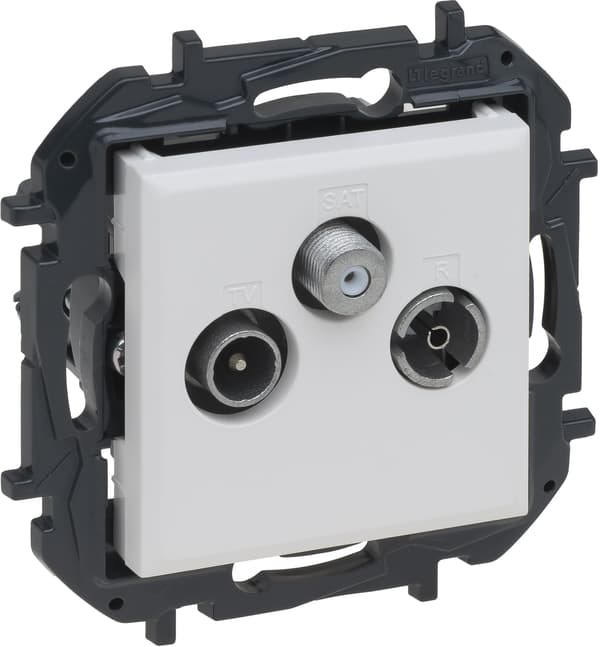 Niloe Step TV-R-SAT Afslutningsudtag, 10 dB - Hvid 863179B