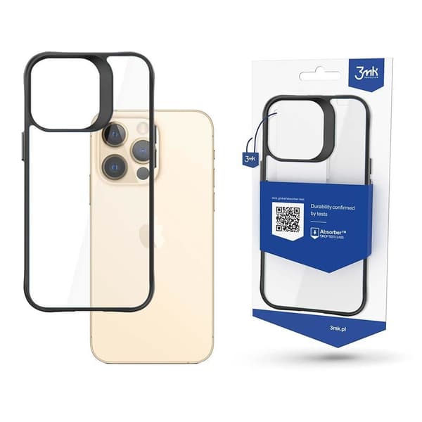3mk Satin Armor Case+ iPhone 13 Pro Max -sarja – Musta