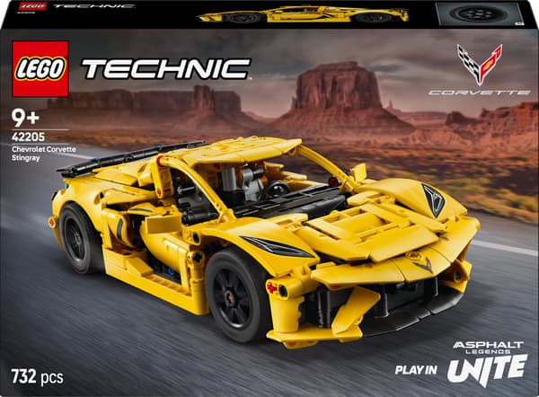 LEGO® Technic Chevrolet Corvette Stingray 42205, 732 delar