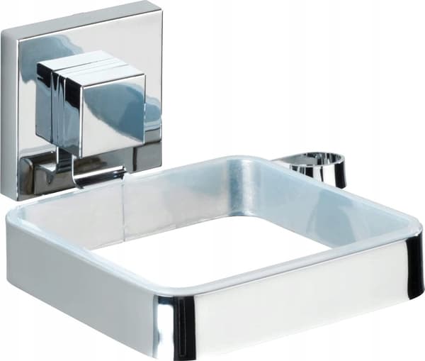 Wenko Hårtørrerholder QUADRO, Vacuum-Loc, rustfrit stål, WENKO