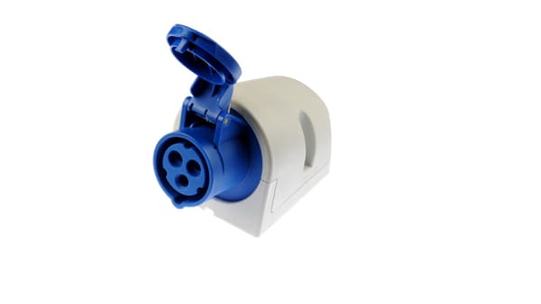Teräspistorasia IP44 16A 2P+Z 230V 113-6