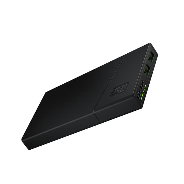 Varavirtalähde GREENCELL 10000 mAh PowerPlay 10S 2xUSB-C 2xUSB PD 18W musta