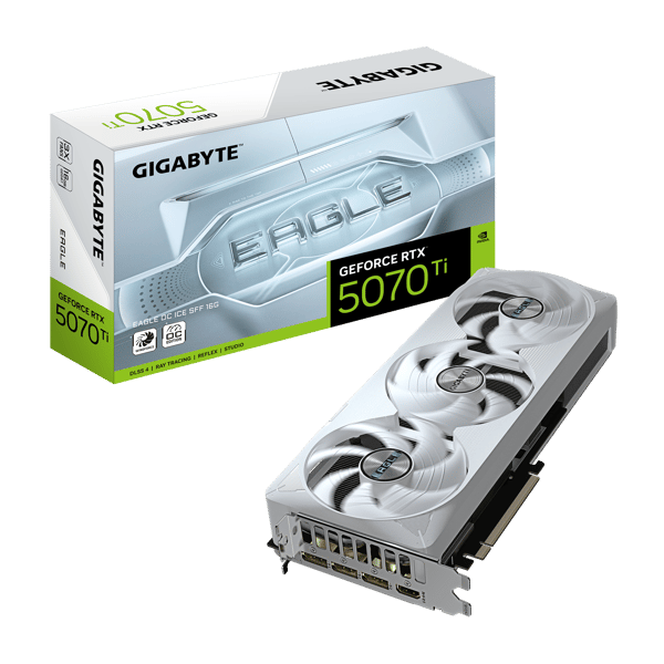 Gigabyte GeForce RTX 5070 Ti EAGLE OC ICE SFF 16G - grafikkort - GeForce RTX 5070 Ti - 16 GB