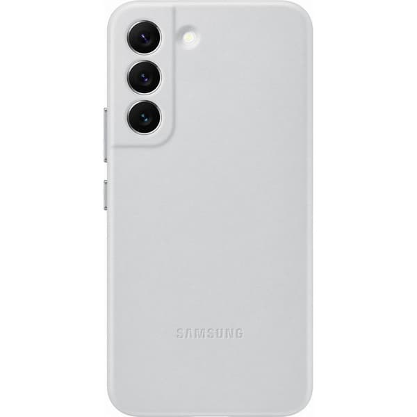 Samsung Läderfodral äkta läderfodral för Samsung Galaxy S22 ljusgrå (EF-VS901LJEGWW)