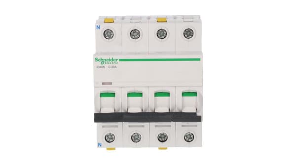 Schneider Electric Strømafbryder 3P+N C 20A 6kA AC IC60N-C20-3n A9F04720