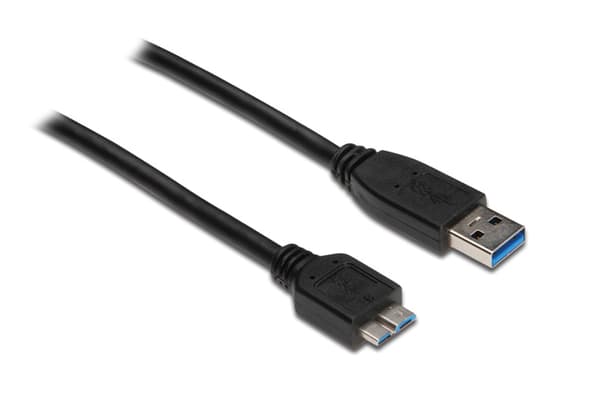 Alcasa USB-A USB-kabel - Micro-B 2 m sort (2710-MB02)