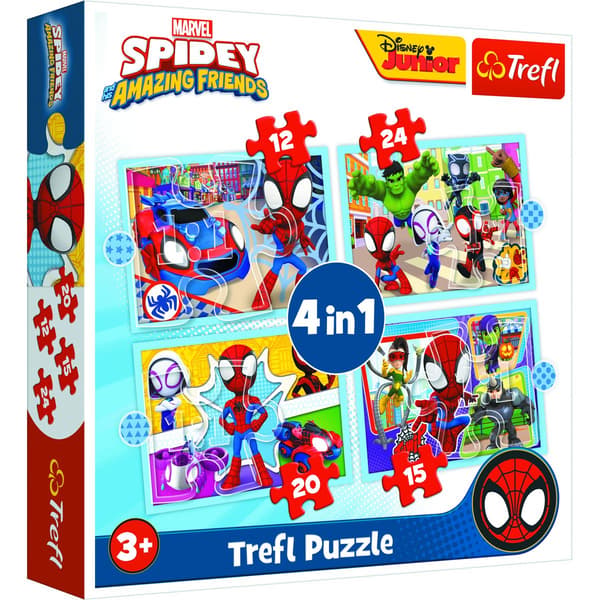 Trefl Puslespil 4i1 Spideys besætning TREFL