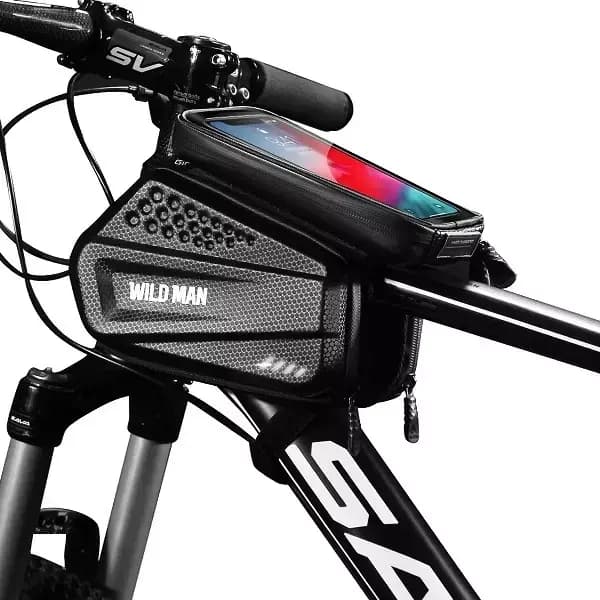WILDMAN XXL ES6 cykeltaske/rammetaske sort/sort