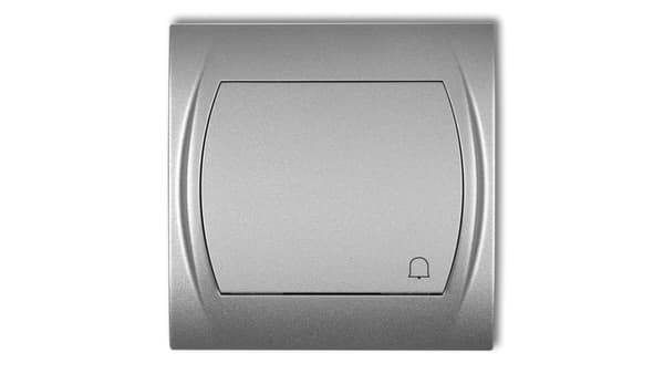 Karlik Logo dørklokkeknap sølv metallic (7LWP-4)