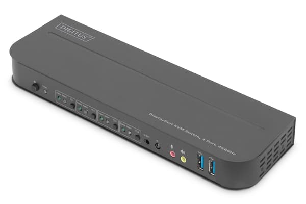 DIGITUS - KVM / äänikytkin - 4 porttia