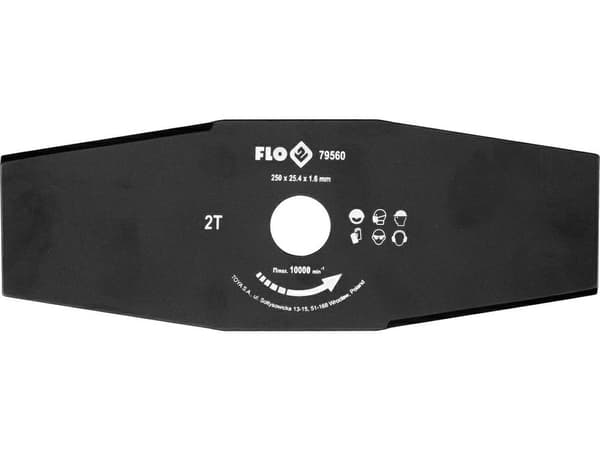 2-EGGET KNIV TIL LE 250 MM/ 25.4 MM FLO