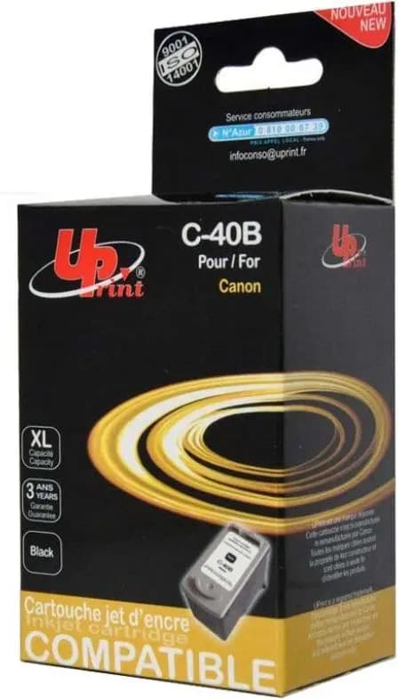 Blækpatron uPrint C-40B/PG40 (sort)
