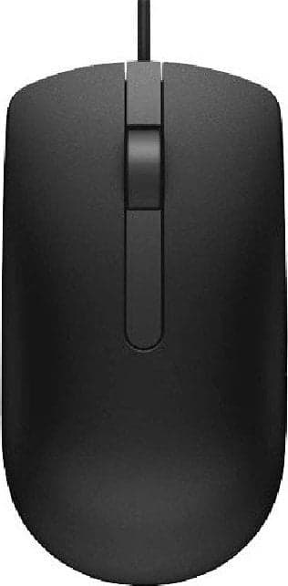 Dell USB optisk mus med sladd, 1000 dpi, ergonomisk design