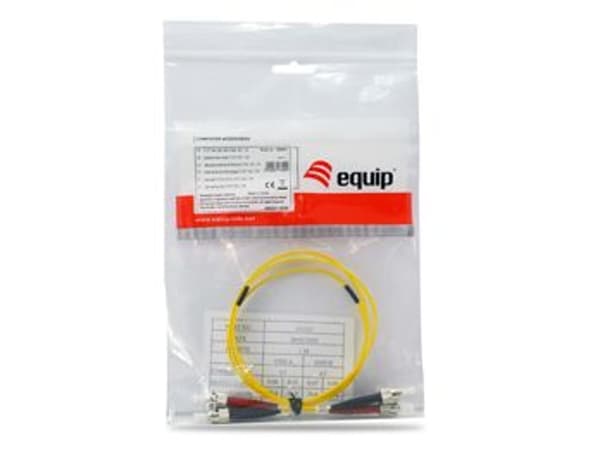 Equip Light air patch cord ST - ST Singlemode Duplex OS2, 2m, keltainen (252232)