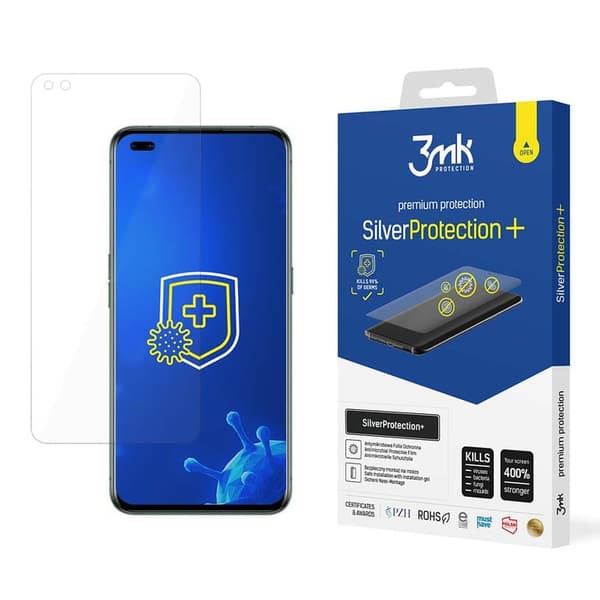 3MK Silver Protect+ Realme X50 Pro 5G märkäasennettava antimikrobinen kalvo