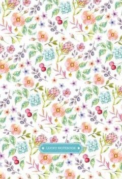 Dekorativ notesbog 143x210/96K ternet Blomster