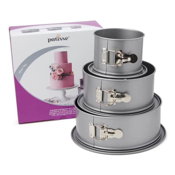 Patisse - 3 korkean kakkuvuoan setti SILVER-TOP