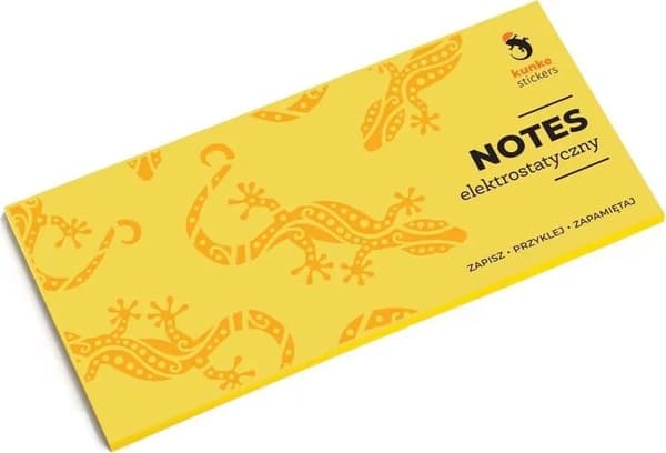 Elektrostatisk notesbog gul 100 sticky notes