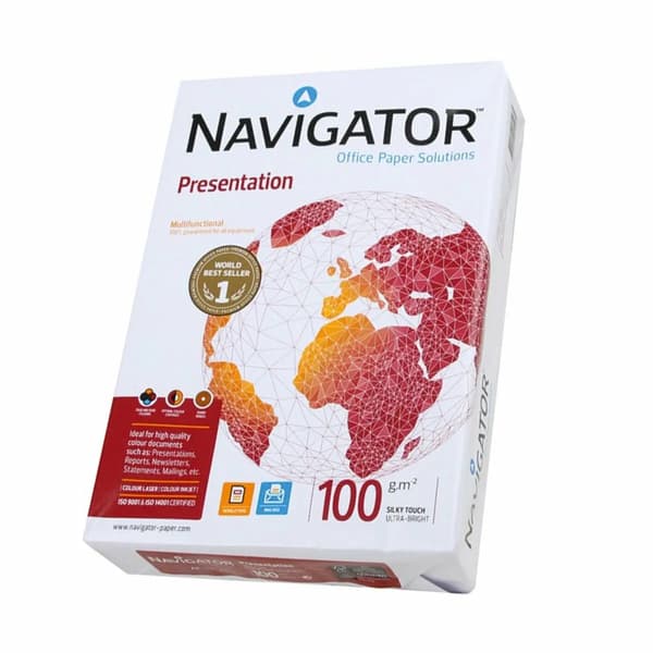 Painopaperi Navigator Presentation Valkoinen A4 (5 osaa)