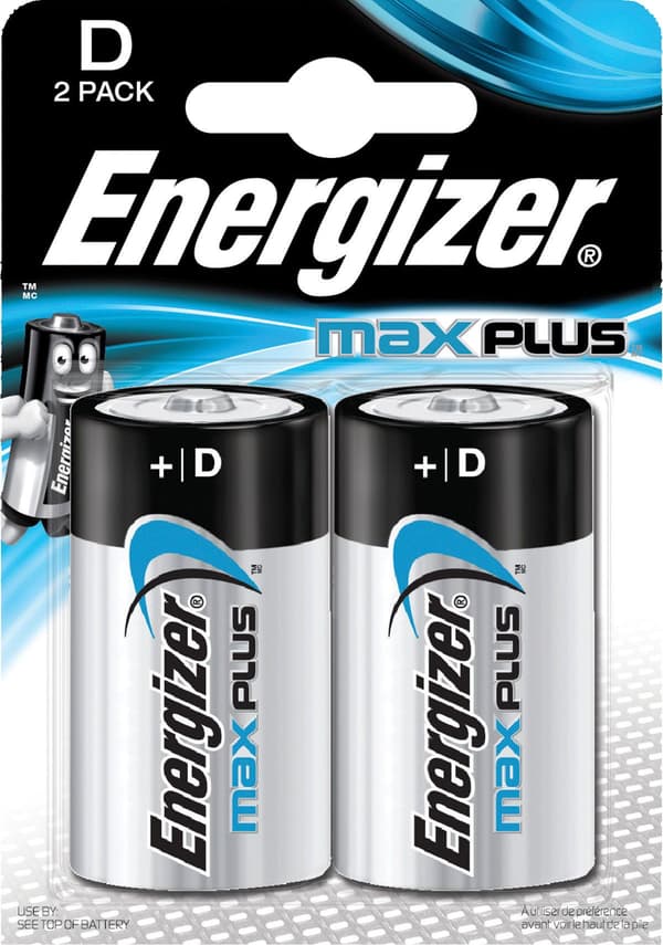 Energizer Battery Max Plus LR20 2 kpl