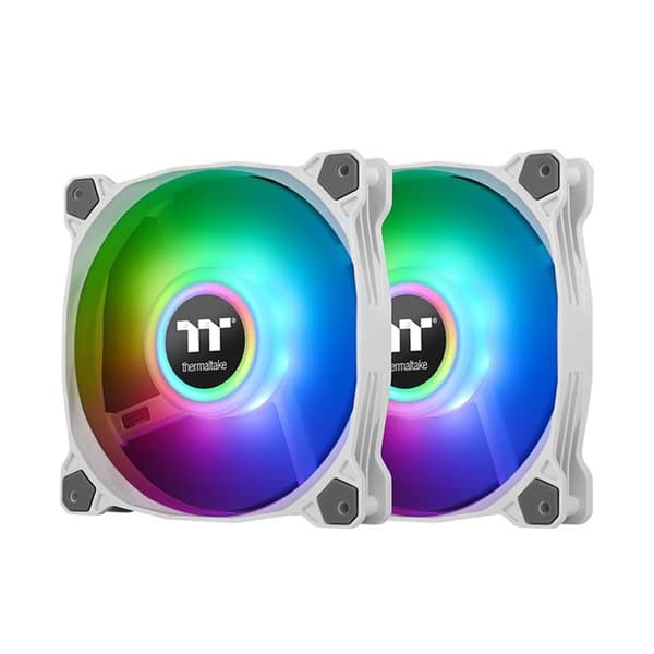 VENTILADOR 120X120 THERMALTAKE PURE DUO 12 ARGB BLANCO
