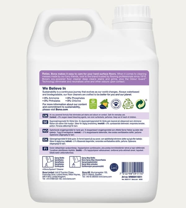 Bona PET-plattor | Laminat 2,5 L