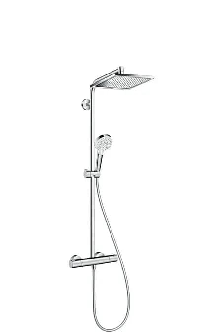 Duschset Hansgrohe Crometta E med takdusch med termostatblandare krom (27281000)